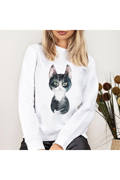 Kartier Women's White Tom Cat Blouse