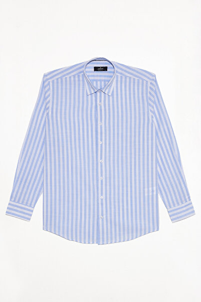 Tudors Cămașă pentru bărbați, cu croială normală, confortabilă, croială bumba...