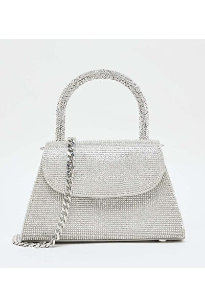 Steve Madden حقيبة بي جيم من الفضة الخالصة