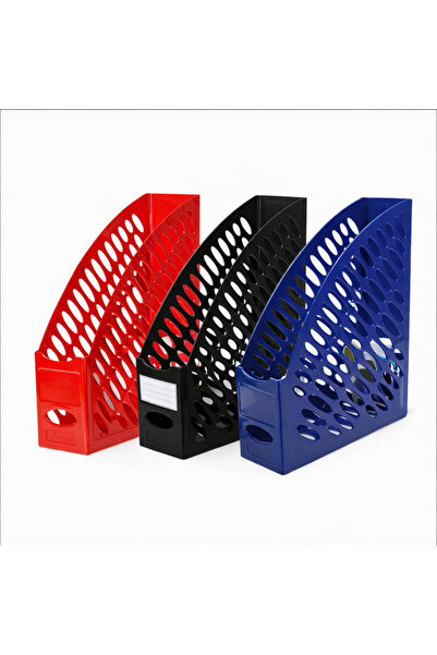 ValoriaHome 3’lü Set / Plastik Magazinlik Dergilik Dosyalık Evrak Rafı – Masa...