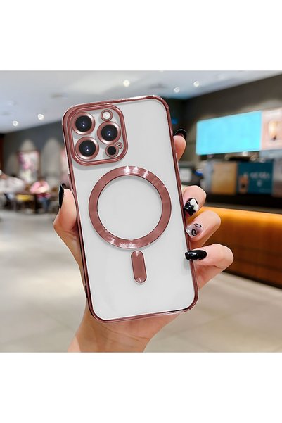Hontinga iPhone 16 Pro Max Compatible Transparent Soft Silicone Magsafe Wirel...