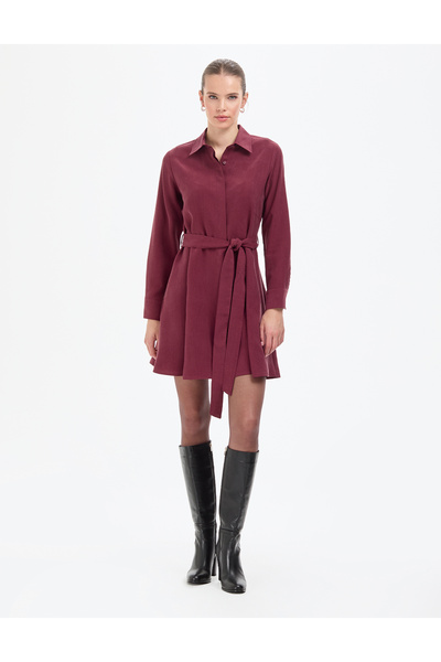 Pierre Cardin Βουργουνδί Φόρεμα Comfort Fit Υφαντό 50318786-VR014