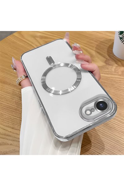 Hontinga iPhone 17E Compatible Transparent Soft Silicone Magsafe Wireless Phone Case