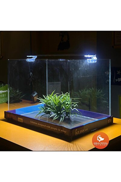 AQUA ROYAL PETSHOP Ultra Clear Nano Akvaryum – Haqos LED Armatür Aydınlatmalı...
