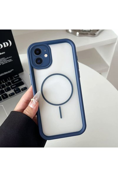 Hontinga iPhone 11 Compatible Transparent Magsafe Wireless Corner Silicone Phone Case