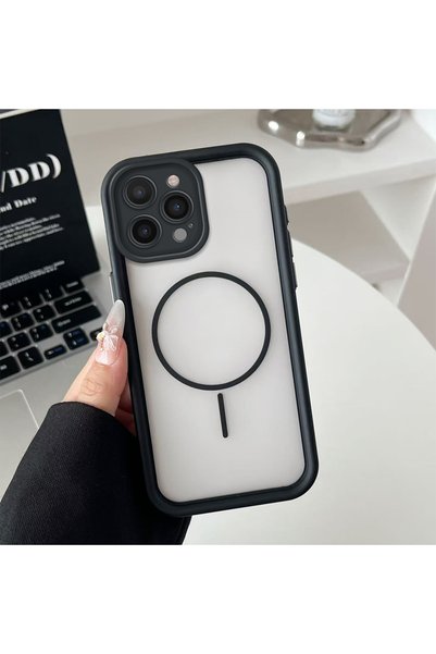 CHICASELUX Transparent Magsafe Wireless Corner Silicone Phone Case Compatible...