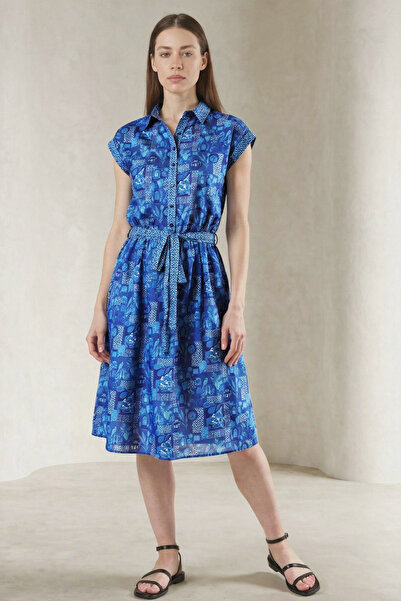 Nilsy by Nilgün Serdar Özgün Desenli Shirt Dress