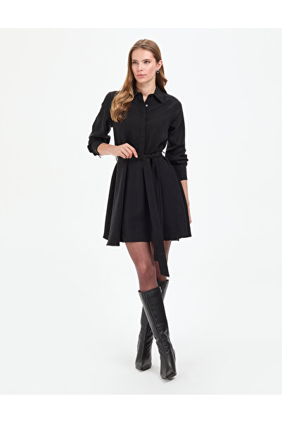 Pierre Cardin Μαύρο φόρεμα Comfort Fit Υφαντό 50318786-VR046