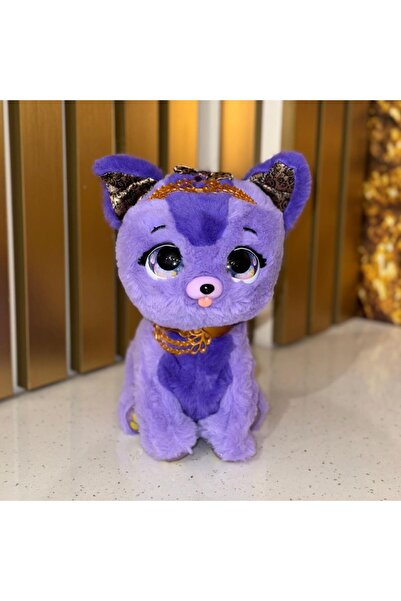 OEM Cățeluș de pluș interactiv violet deschis, 20 cm