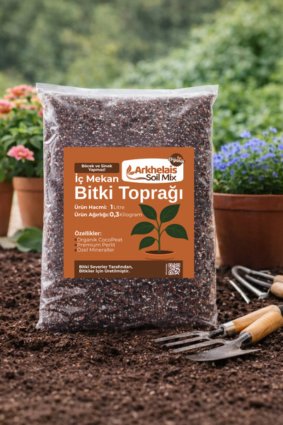 Arkhelais Bitki Toprağı - Orkide Toprağı - Menekşe Toprağı- Organik Cocopeat,...
