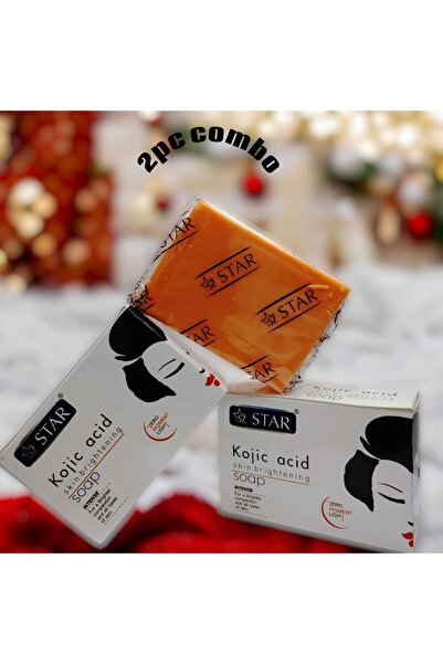 sz star صابون تفتيح البشرة بحمض الكوجيك - عبوة من قطعتين - صابون تصحيح البقع ...
