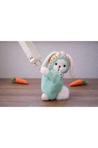 El&Ba Atelier El Yapımı Amigurumi Tavşan Çanta – Sevimli Örgü Çanta - Anti-pi...