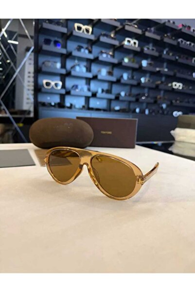 8atelier Brown Drop Model Sunglasses