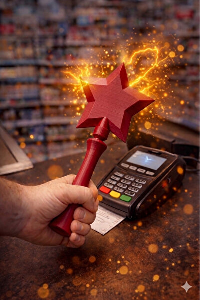 SZD Design Design special Fairy Wand Husă pentru carduri de credit Suport pen...