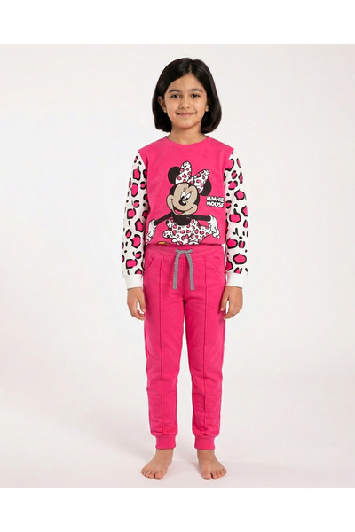levanapajamas Minnie Mouse pajamas with fuchsia tiger print - winter