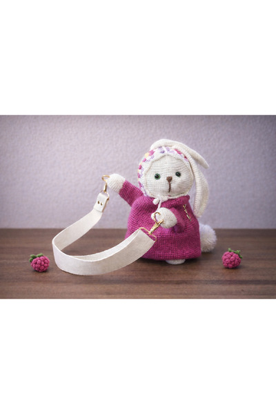 El&Ba Atelier El Yapımı Amigurumi Tavşan Çanta – Sevimli Örgü Çanta - Anti-pi...