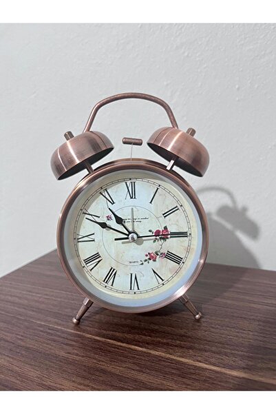 Tiny Design Accessories Vintage Metal Çalar Saat – Retro Masa Saati Ev ve Ofi...