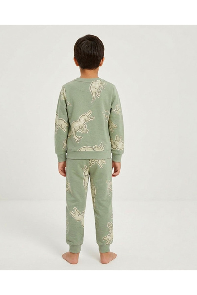 levanapajamas Boys' Dinosaur Sport Pajamas - Winter