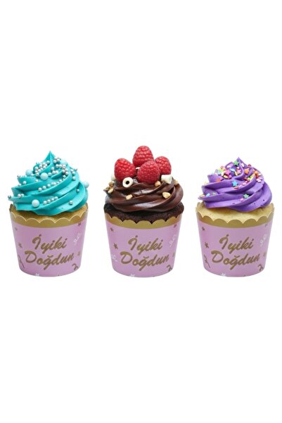 CAVAŞ sun hat Formă pentru prăjituri muffin cu tematică  "La mulți ani " roz,...