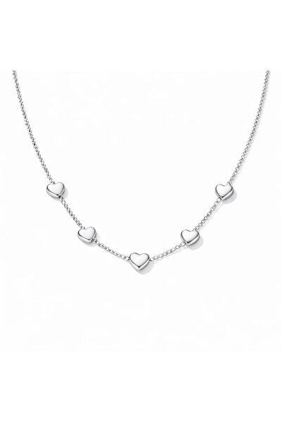 NOVVO Multi Heart Necklace - Silver