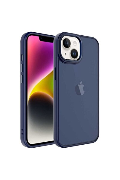 zore iPhone 14 Plus Uyumlu Kılıf Buzlu Sert PC May Kapak
