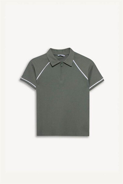 DeFacto Tricou polo cu mânecă scurtă, 100% bumbac, pentru băieți G0952A826SM