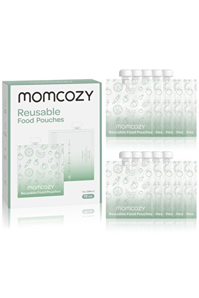 Momcozy επαναχρησιμοποιούμενες σακούλες τροφίμων, 200 ml, σετ 10 τεμαχίων