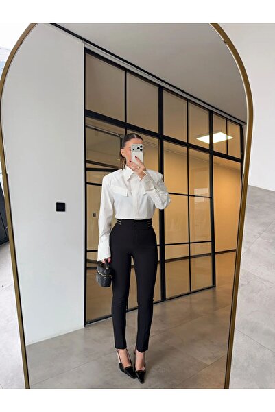 ALVOR Buy Zip Detail Premium Fabric Trousers