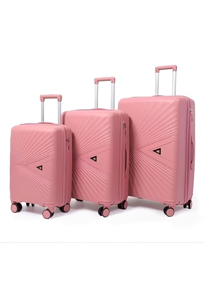 Generic 3-Piece Prism Design Hard Shell Luggage Set - Expandable & 360° Spinn...