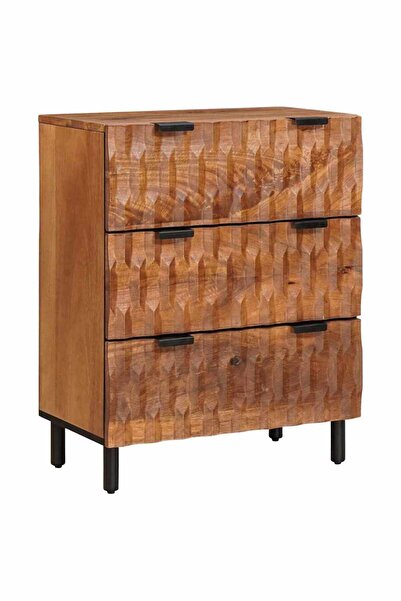 vidaxl Bufet Finisaj Acacia Maro 60 x 33 x 75 cm Lemn de mango solid