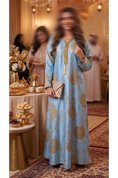 ISHRAQAT AL-AMAL Eid dresses with long, shiny sleeves, suitable for holidays ...
