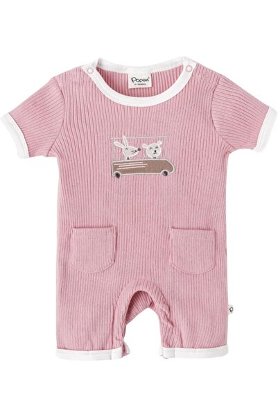 popees babycare رومبير قطني قطن للأطفال الرضع من بوبيز مع جيوب مزدوج