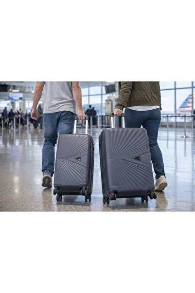 Generic 3-Piece Prism Design Hard Shell Luggage Set - Expandable & 360° Spinner Wheels