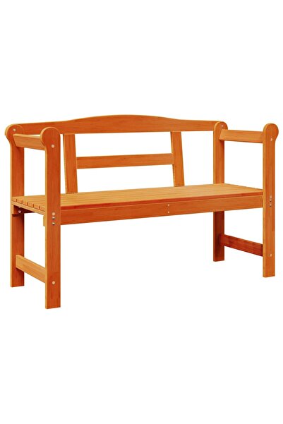 vidaxl Bancă de exterior Maro 119 x 44 x 76 cm Lemn de pin masiv