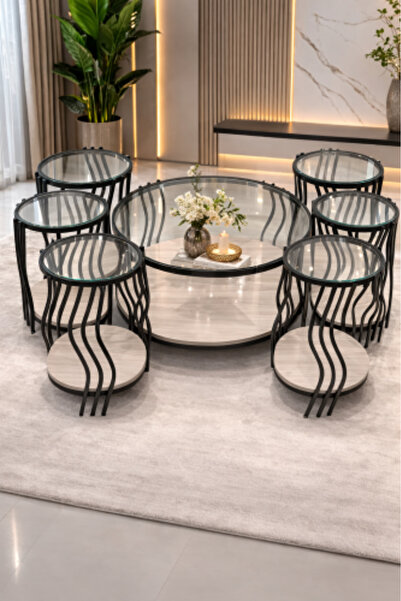 Mialle Round Side Table Set
