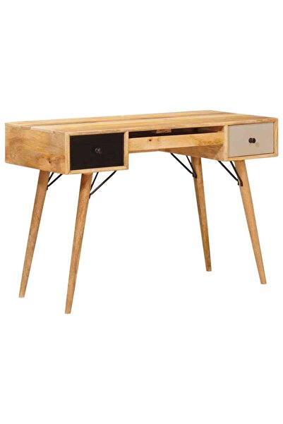 vidaxl Masă de scris Maro 110 x 55 x 76 cm Lemn de mango solid