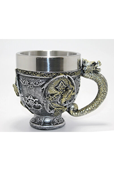OEM 3d dragon embossed stainless steel mug - alk4481