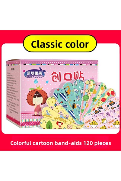 choice2 Colorful cartoons 120pcs/set Cartoon Band Aid for Children Kids Skin ...