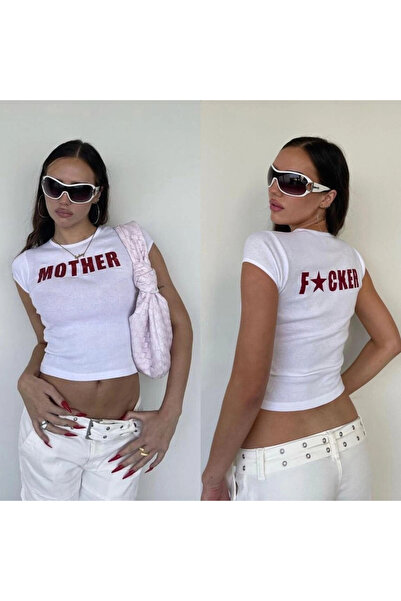 1blood Mother Rear and Front Printed Cropped