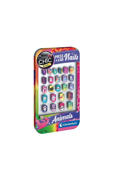 CLEMENTONI 18897 Crazy Chic - Stick and Go Quotes - Animals