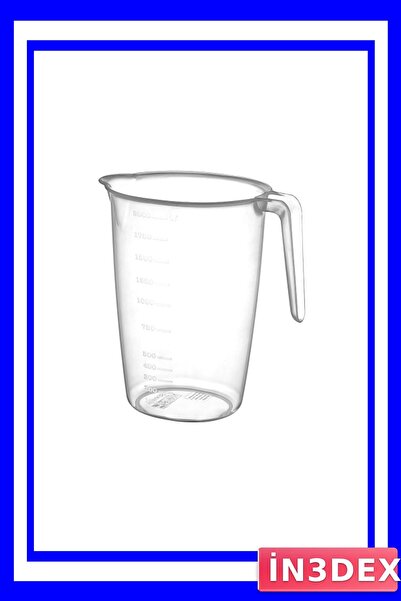 İN3DEX Large Capacity Transparent Measuring Cup 2 Liter for Kitchen