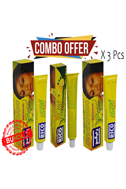 Rico cream lemon extra 50g X 3 Pcs