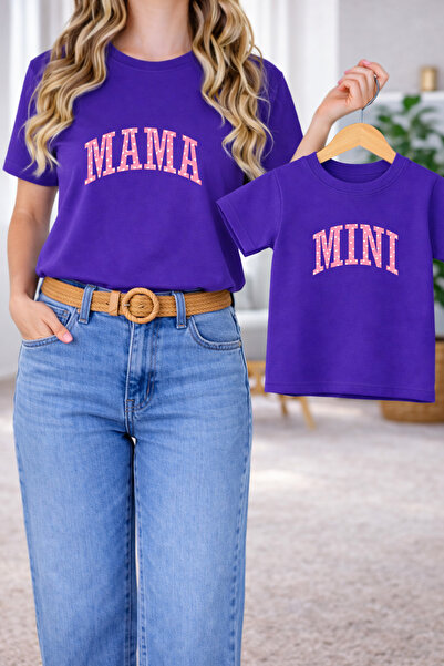 LORVEX tricou Combinație mamă-fiică supradimensionat – Tricou Mamă și Copil c...