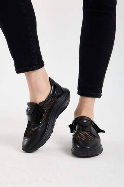 TREND Kadın Günlük Hakiki Deri Sneaker Kaydırmaz Taban Esnek Rahat Ortopedik ...