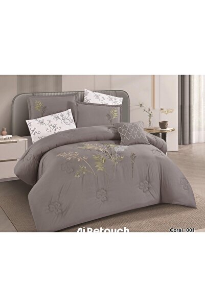 abrigo Luxury 7-piece summer floral double bed set