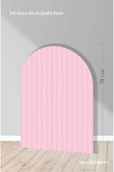 neşeli günlerim Fundal panou roz cu cu dungi picioare 70 cm |   Design |   Uș...