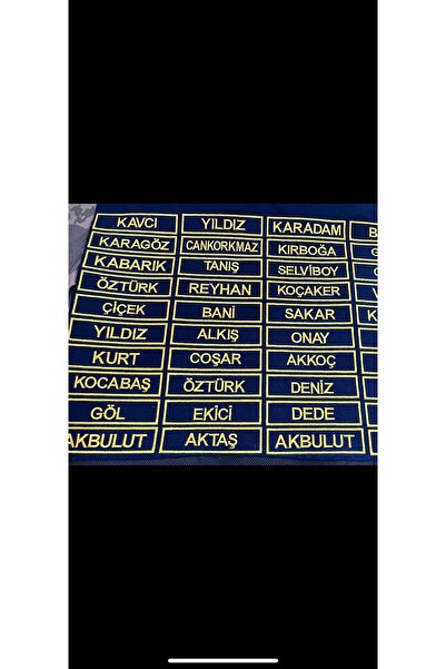 çınar nakış jandarma asayiş isimlik nakış
