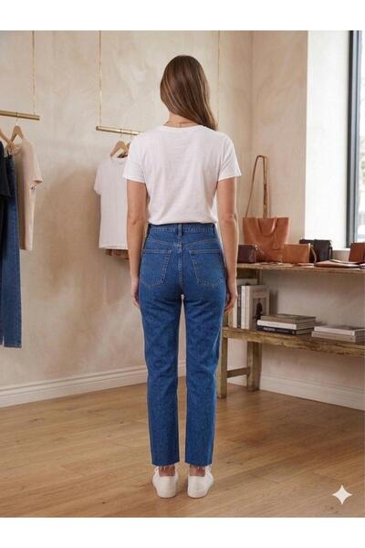 BEES JEANS Blugi drepți Julia pentru femei, albastru deschis, Ultra talie înaltă