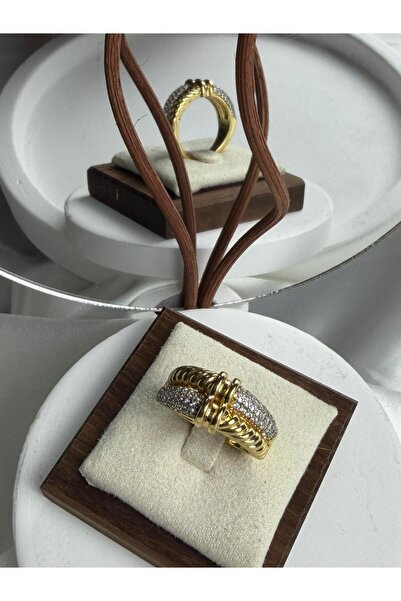ANKA JEWELLRY ZİRKON TAŞ GOLD KADIN YÜZÜK