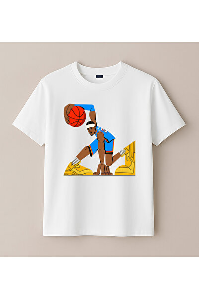 BLITZIST Tricou pentru copii cu tematică de baschet, desen animat comic (4-13...